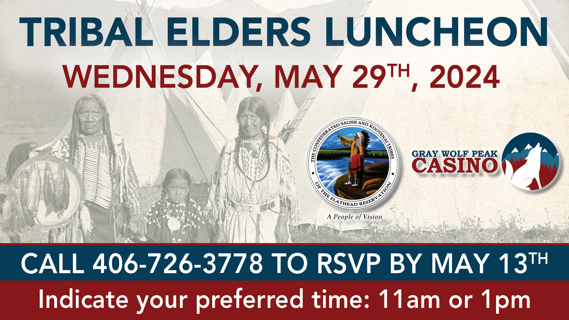 Elders Lunch, Elders Luncheon, Elders Lunch at Gray Wolf, Tribal Elders Luncheon