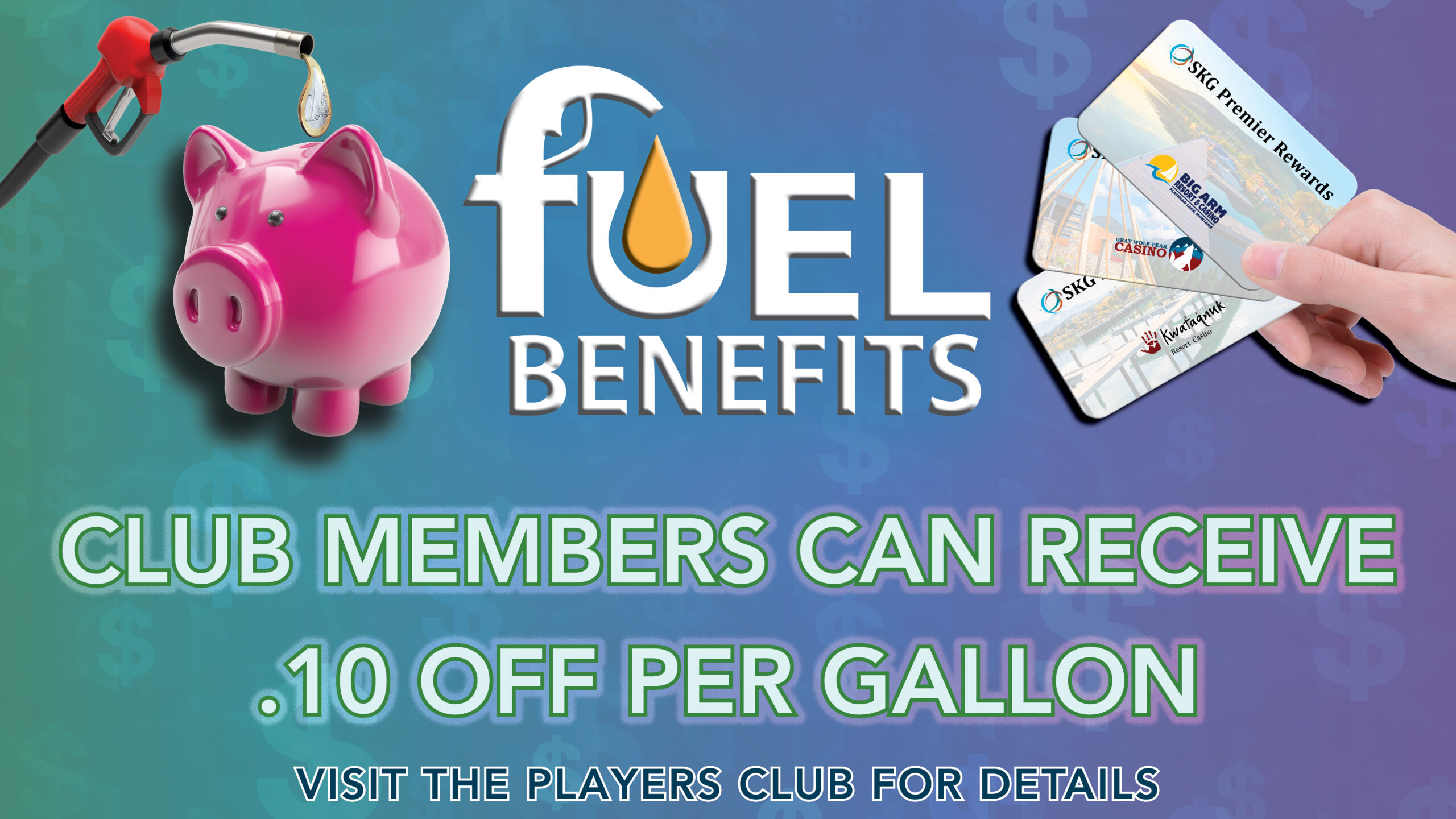 Fuel benefits, fuel discount, membership discounts, member benefits, gray wolf gas