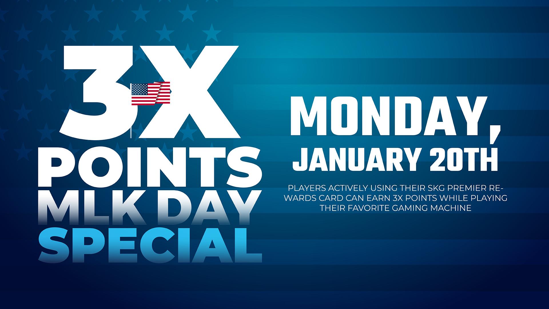 MLK Day, MLK Special, 3X Points, triple points, MLK Promotion